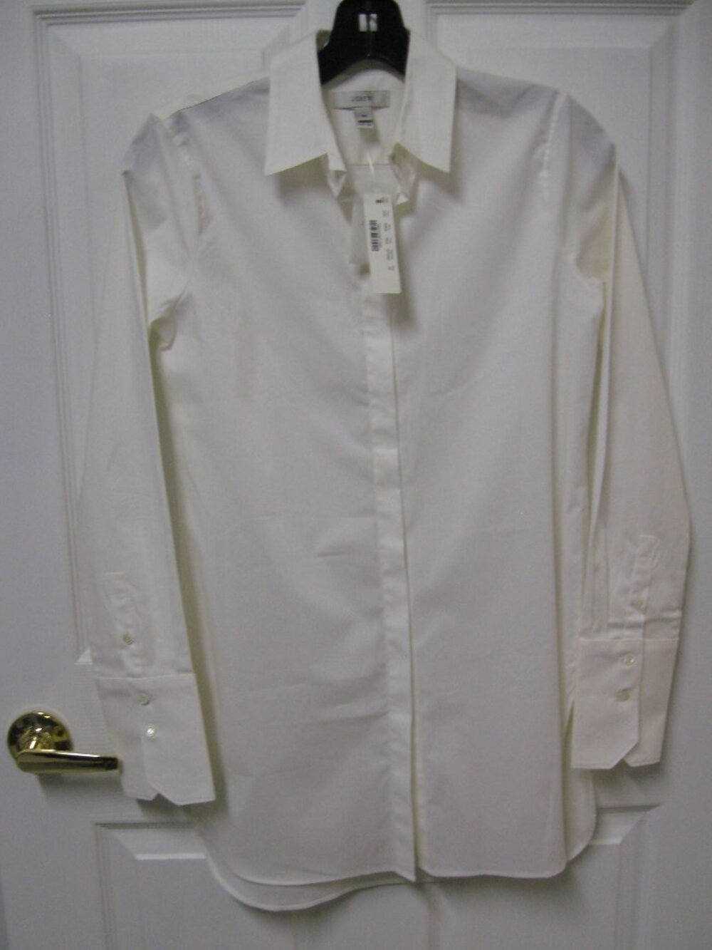 NWT J. Crew Long White Shirt/Tunic Size 00